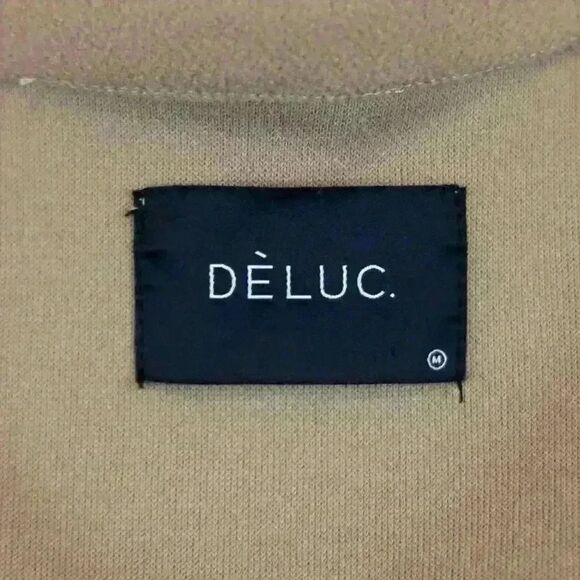 DELUC Roz Beige Brown Color Shirt Jacket Button Up w/Front Pockets Size Medium - Picture 4 of 7